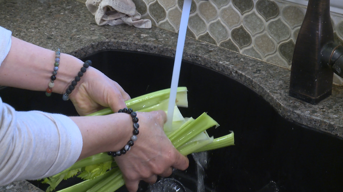 Sharee Snyder has been juicing celery since November of last year. (Photo: KSL TV)