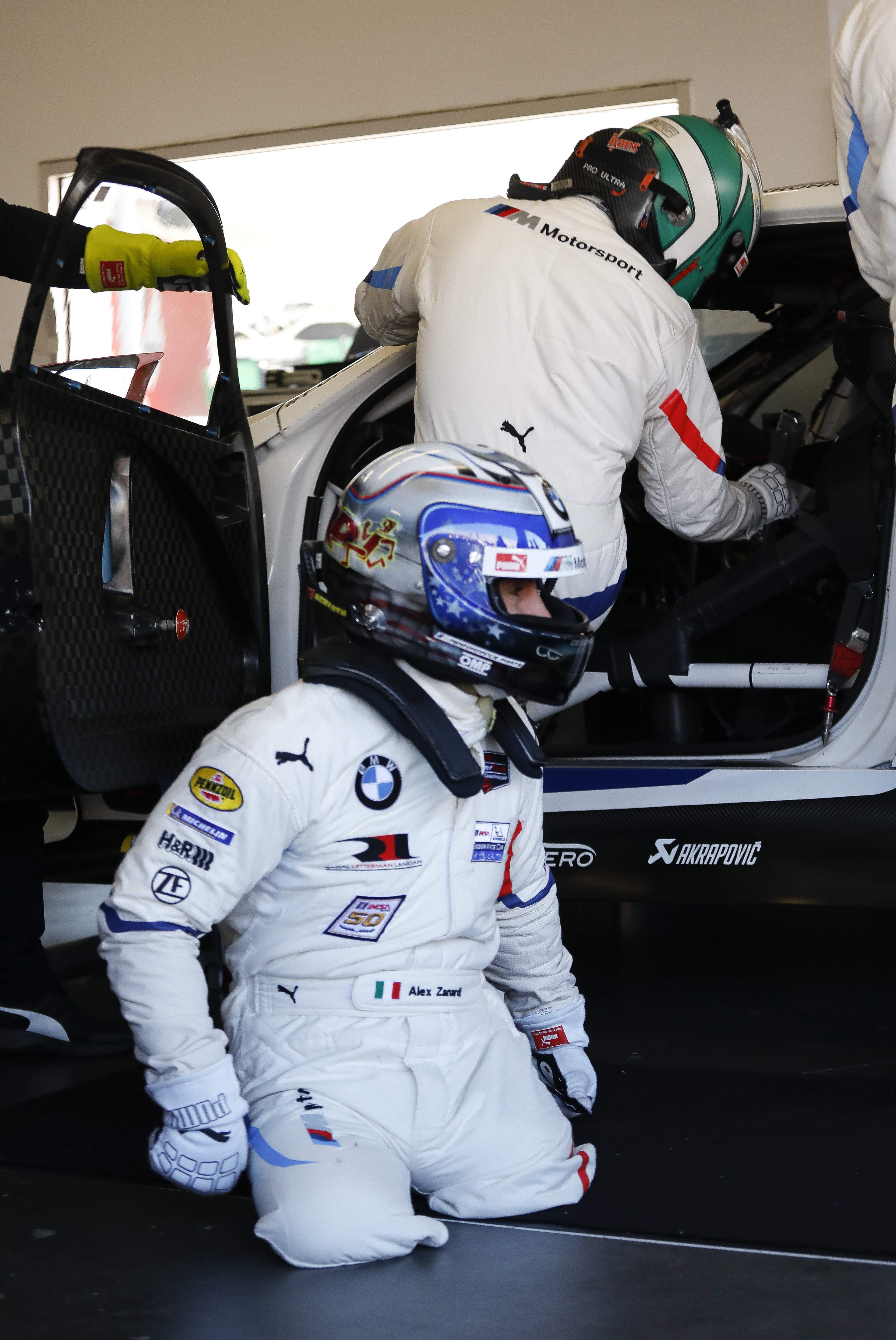 Zanardi's special steering wheel slows his drive at Daytona