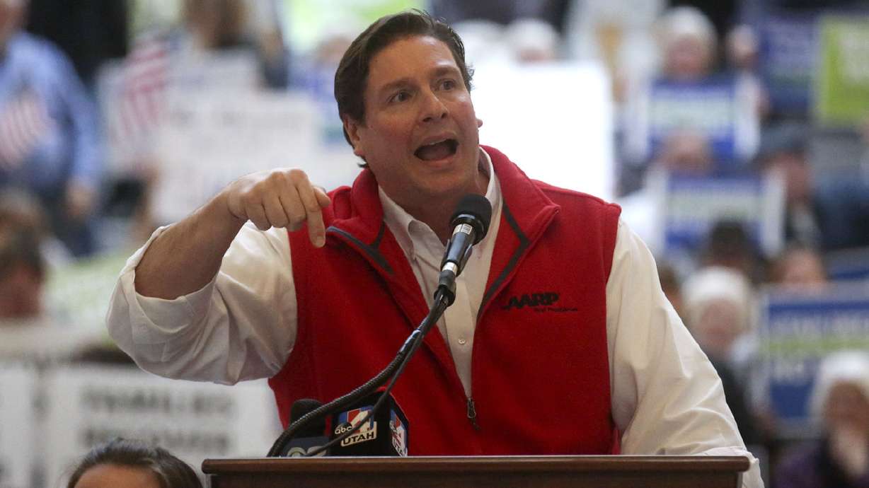 Alan Ormsby, AARP Utah state director, speaks at the Capitol in Salt Lake City on Jan. 28, 2019. This week, he has spoken about political issues affecting the vote of Utahns aged 50-plus.