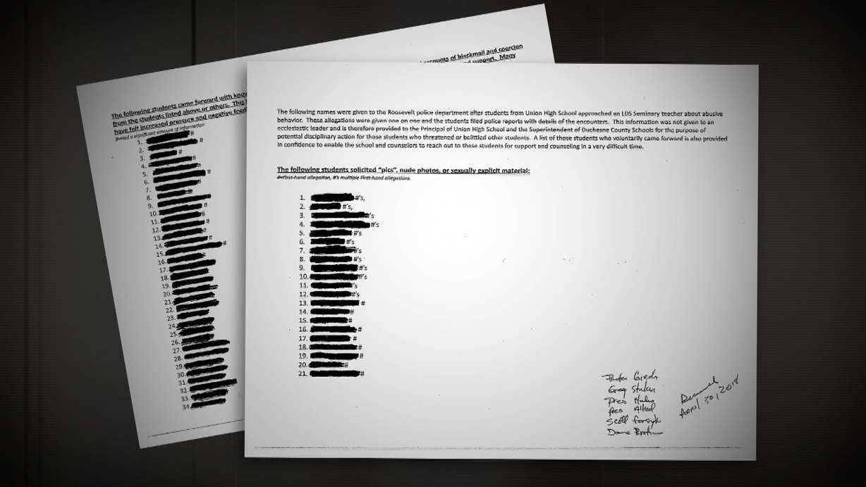 Roosevelt police report. Photo: KSL TV