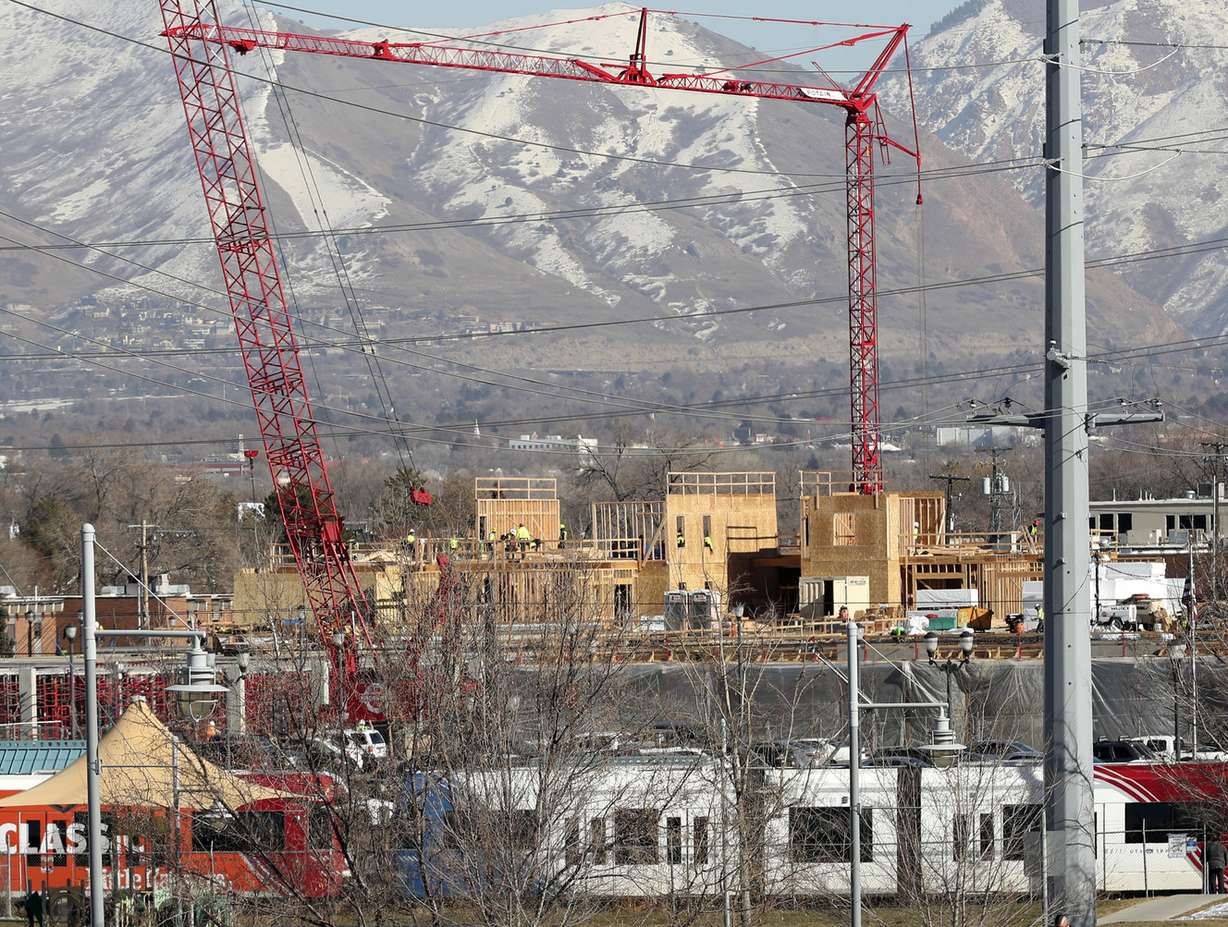 A housing project under construction on 3900 South near West Temple in South Salt Lake is pictured on Friday, Feb. 1, 2019. (Photo: Steve Griffin, KSL)