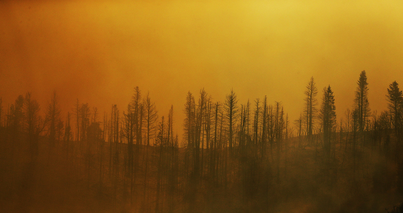 The Pole Creek Fire burns in Woodland Hills, Utah County, on Friday, Sept. 14, 2018. (Photo: Jeffrey D. Allred, KSL)