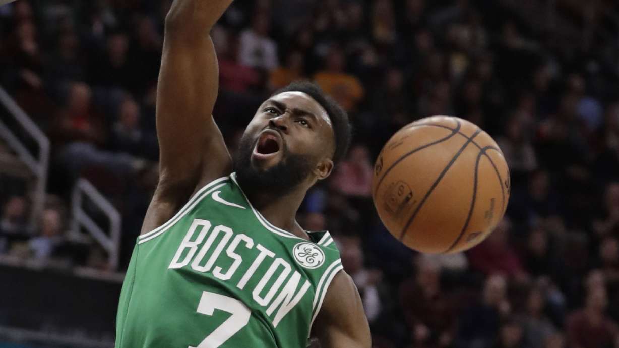 Tatum scores 25, Irving-less Celtics down lowly Cavs 103-96
