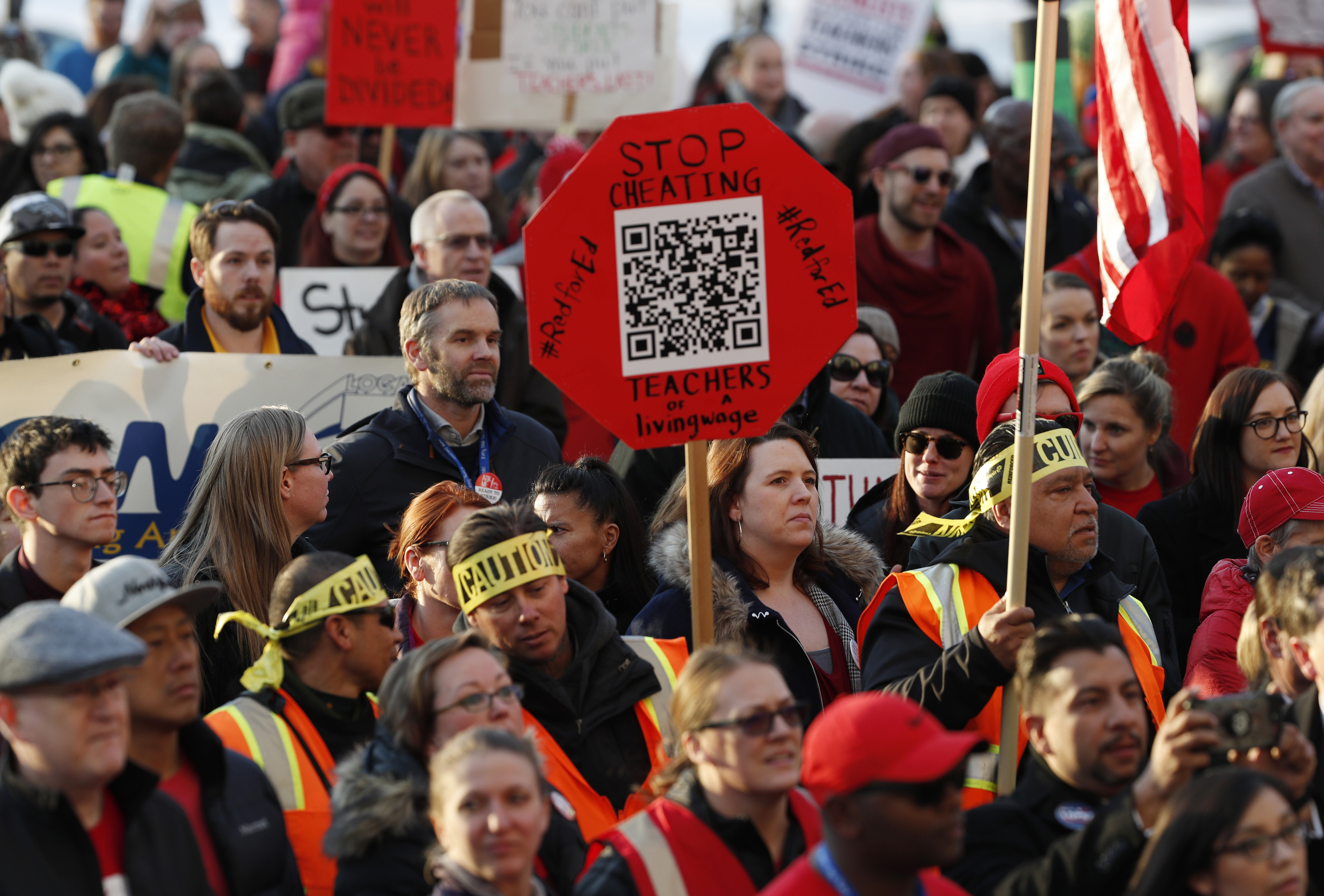 Denver teachers go on strike in latest US educator walkout