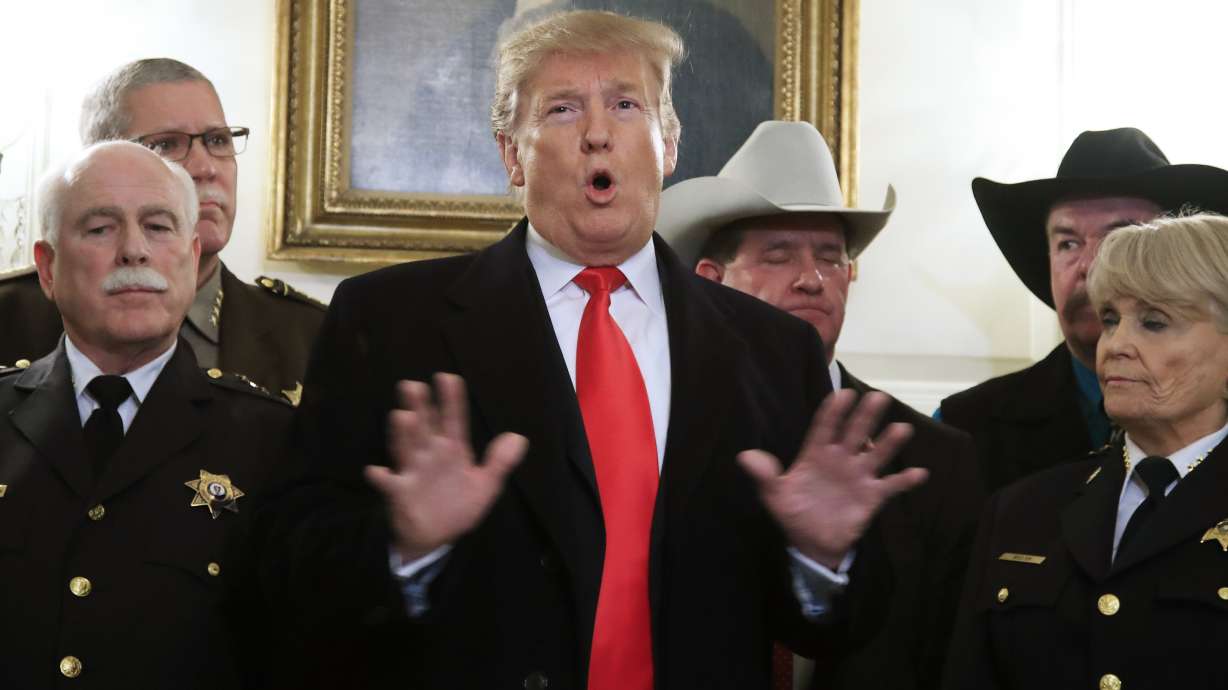 The Latest: Trump can't see himself with a White House dog