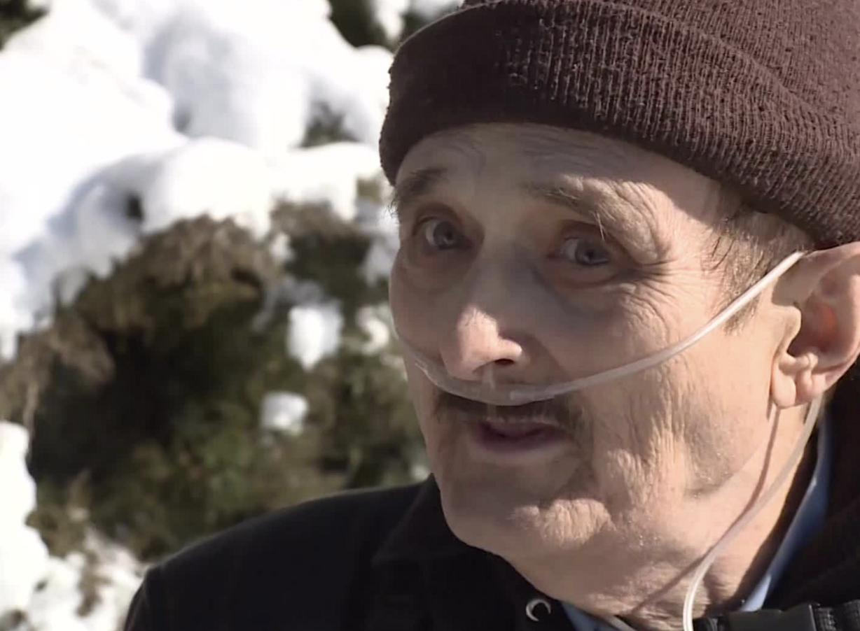 Apartment resident Michael Cousert, who says he has cancer and is classified as "catastrophically disabled," says the evacuation news is stressful. (Photo: Mike Anderson, KSL TV)