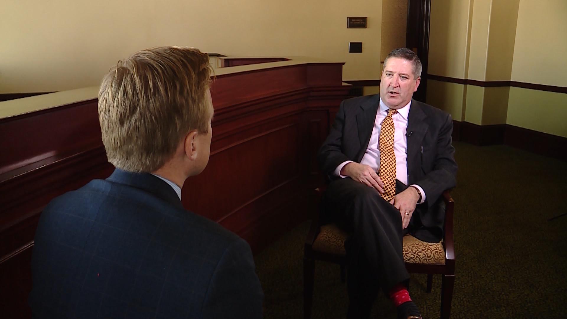 Rep. Tim Quinn, R-Heber City talks with KSL's Ladd Egan Monday, Feb. 11, 2019. Photo: KSL TV
