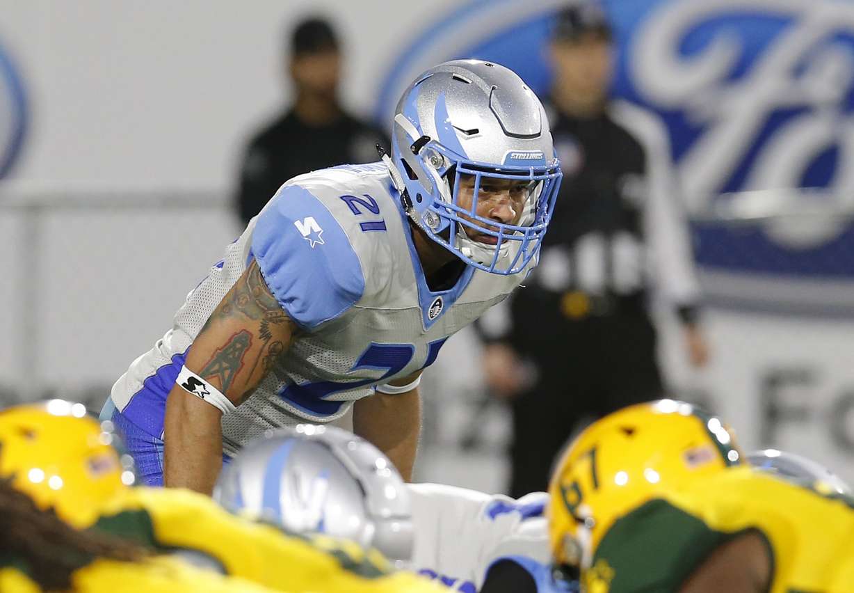 Salt Lake Stallions safety Cody Brown (21) in the second half during an AAF football game against the Arizona Hotshots, Sunday, Feb. 10, 2019, in Tempe, Ariz. (Photo: Rick Scuteri, AP)