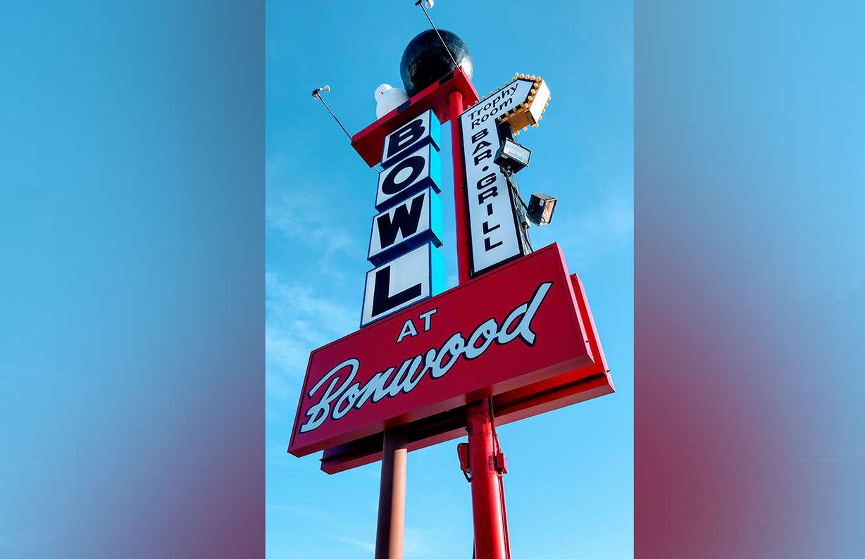 An undated image of the new Bonwood Bowl sign. The sign is set to be ceremoniously unveiled Tuesday, Feb. 19, 2019. (Photo courtesy Emma Dugal)