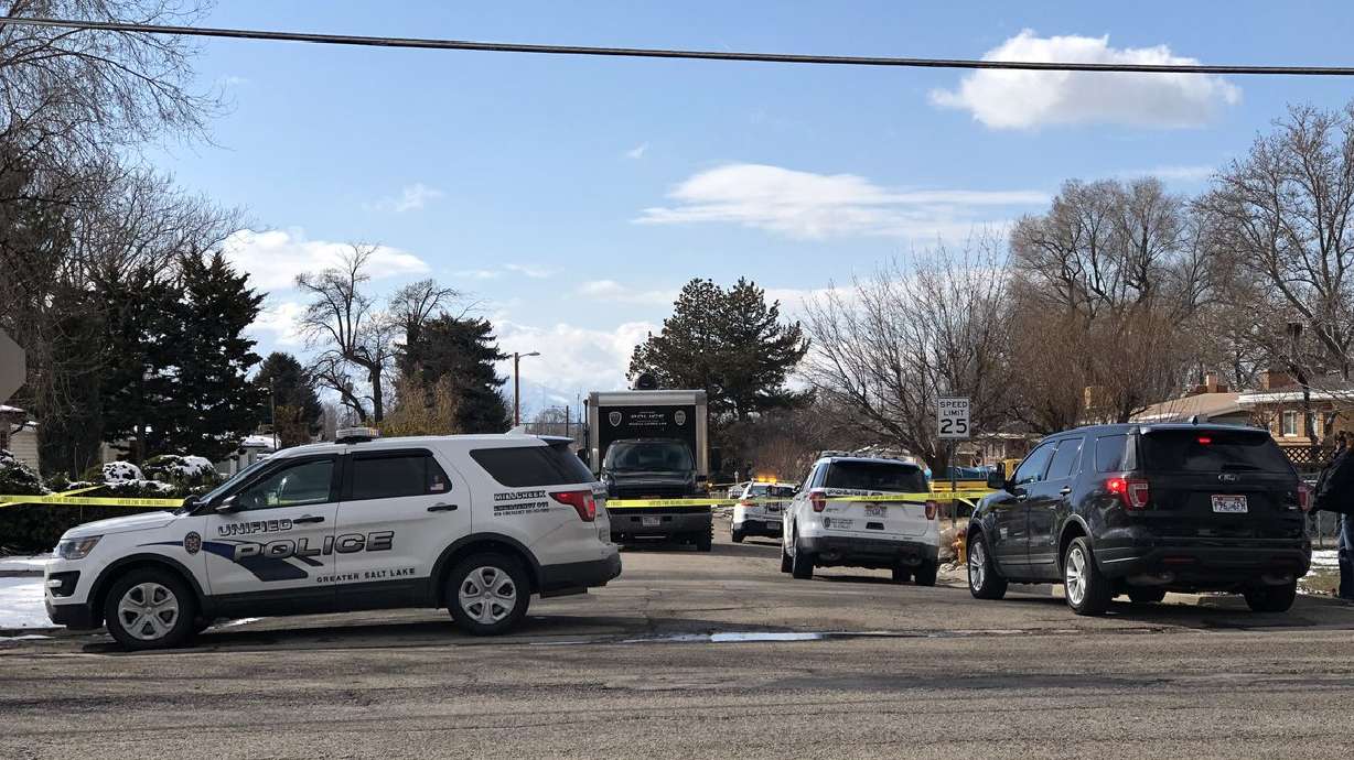 The scene outside a Millcreek home on Feb. 20, 2019, where a man was killed. A jury last week convicted Tyler James Vernon, 43, of killing his roommate, Steven Richard Nyce, 61.