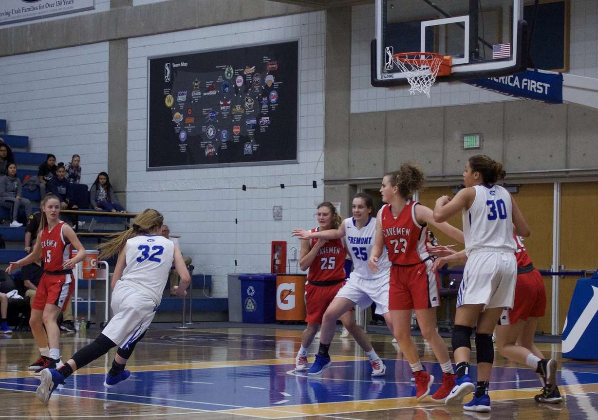Fremont's Haylee Doxey (32) drives to the basket during the Silver Wolves' Class 6A girls basketball state tournament opener against American Fork, Monday, Feb. 18, 2019 at Salt Lake Community College in Taylorsville. (Photo: Sean Walker, KSL.com)