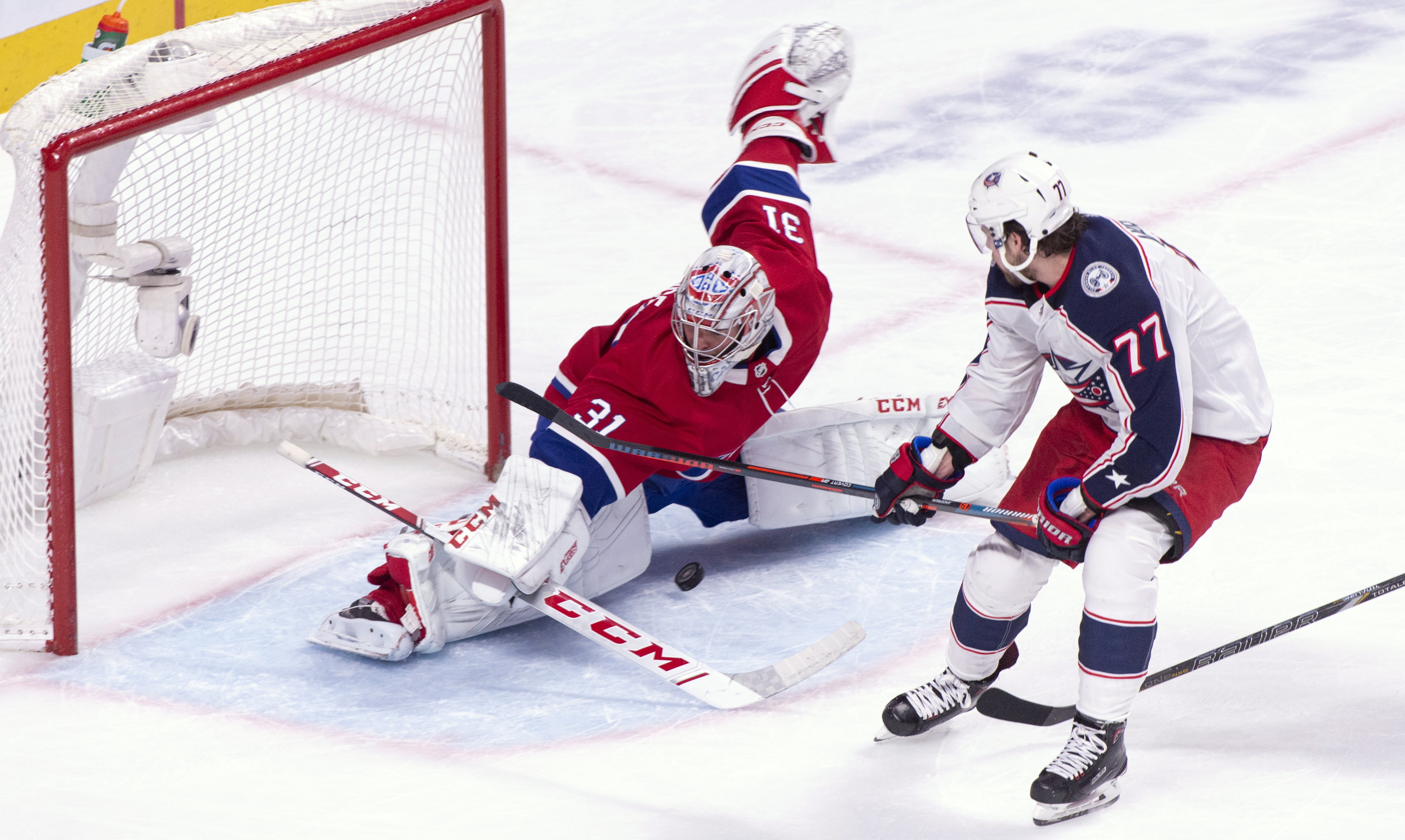 Tatar scores late, Canadiens top Jackets to snap 4-game skid