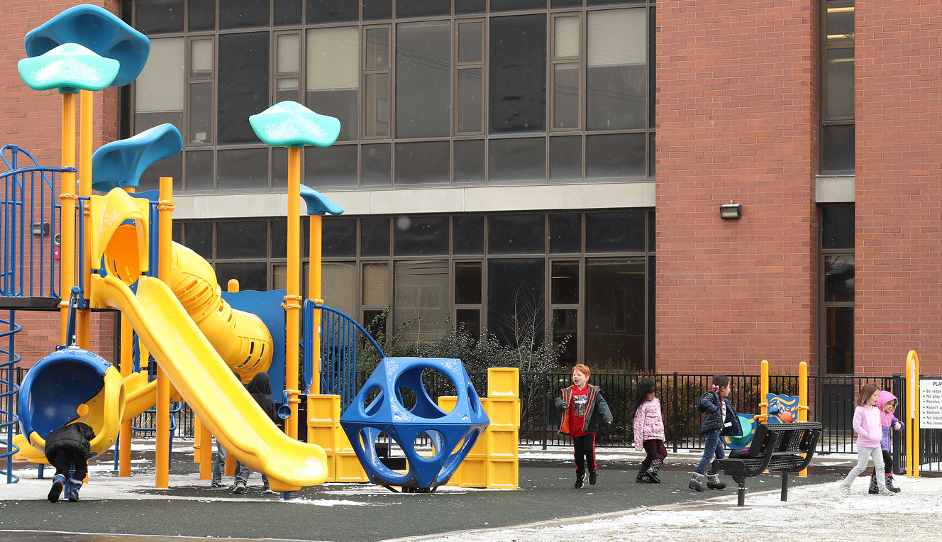 Lynn M. Bennion Elementary students play at recess in Salt Lake City on Tuesday, Feb. 19, 2019. The Title I school's enrollment is expected to be under 200 next fall. (Photo: Jeffrey D. Allred, KSL)