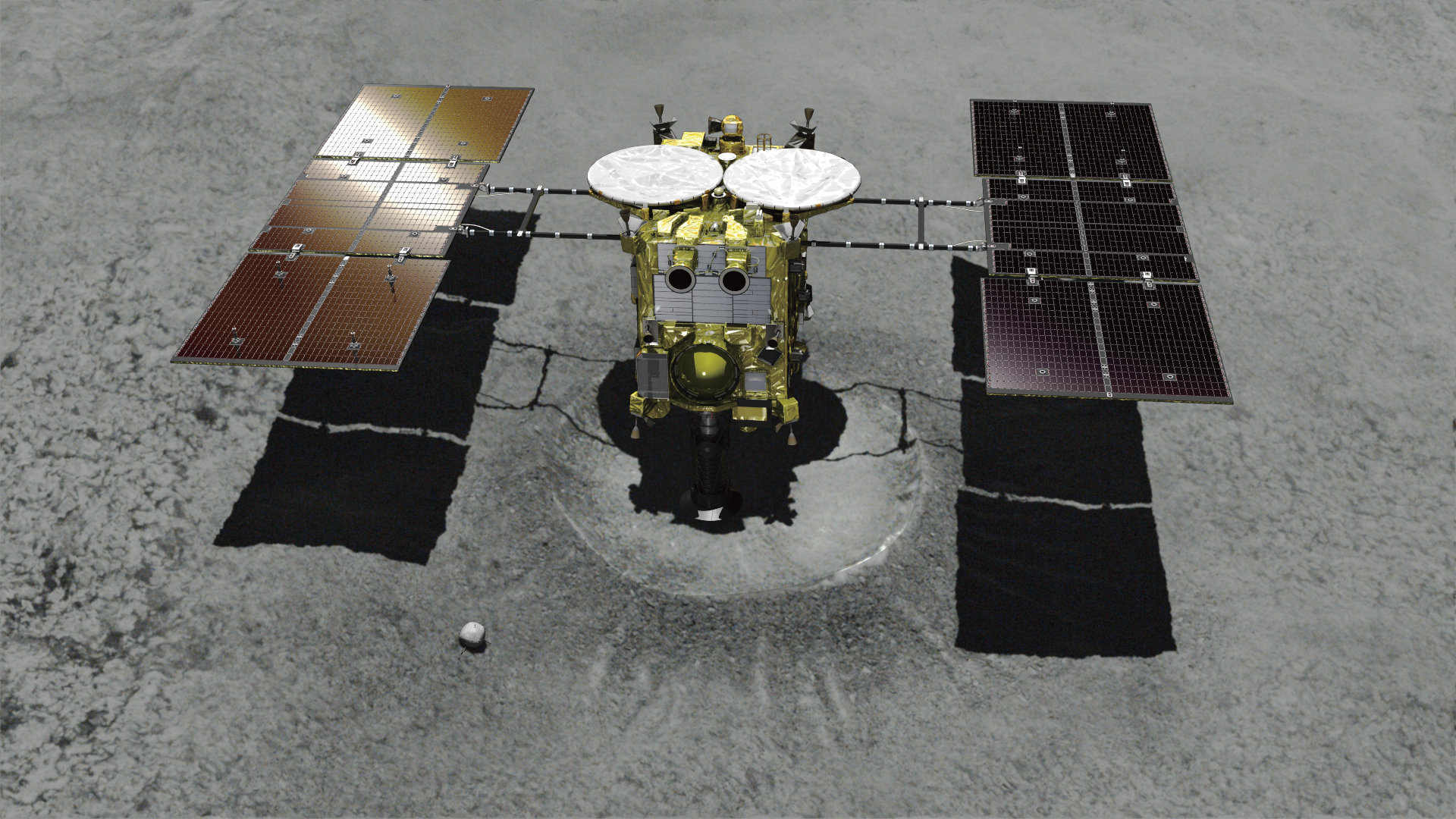 Japanese spacecraft touches down on asteroid to get samples
