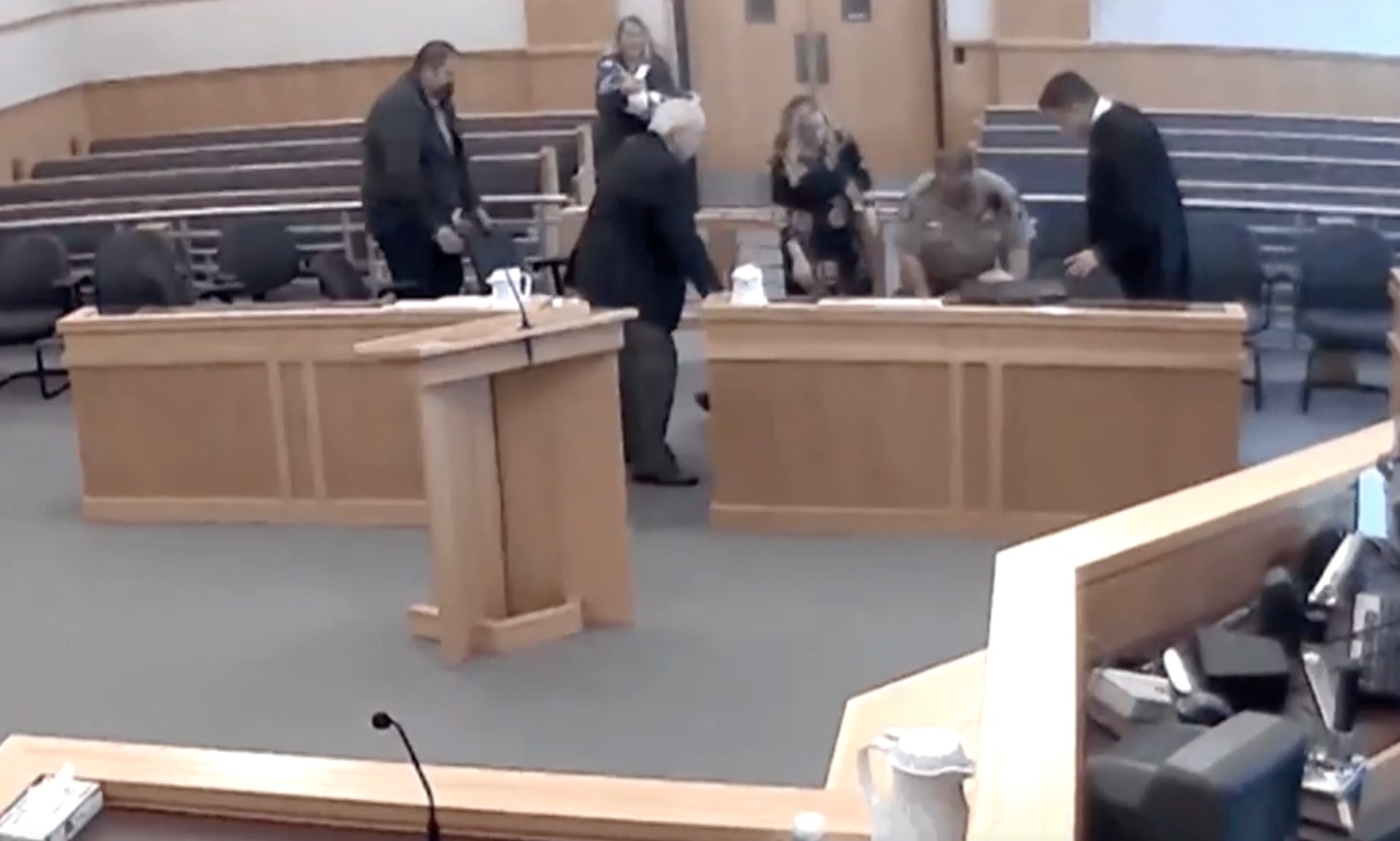 Woman saves life of man suing her parents in Logan courtroom