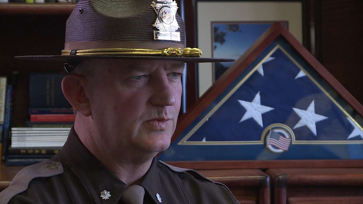 Lt. Col. Mark Zesiger with the Utah Highway Patrol. PhotoL KSL TV