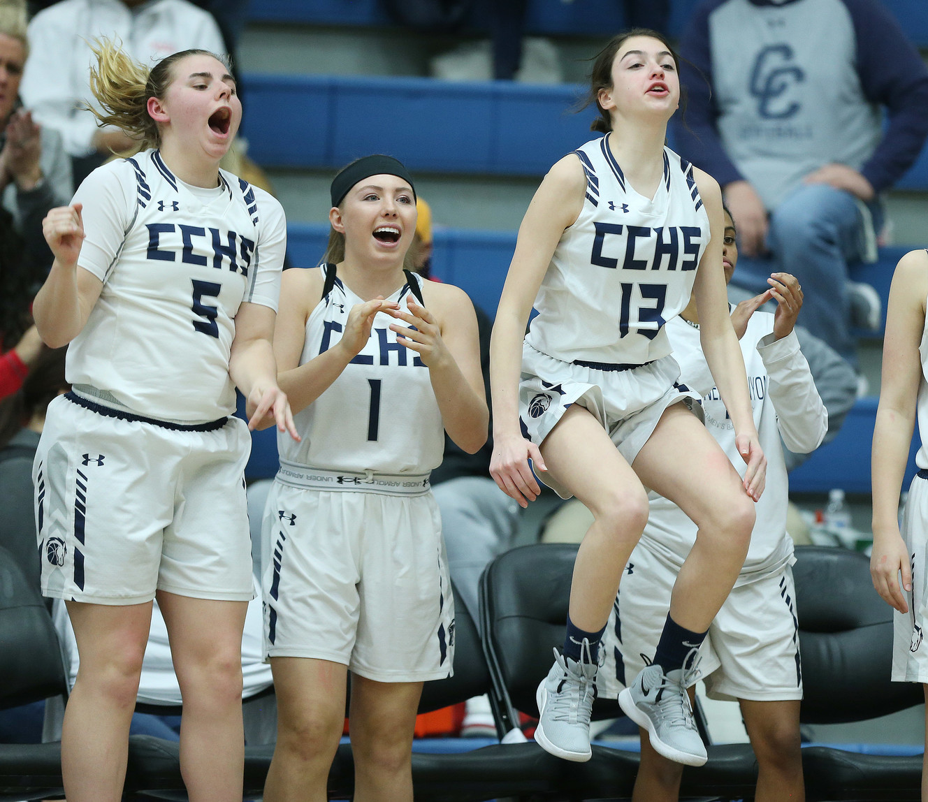 Corner Canyon and Skyridge play in the girls 5A semifinal game in Taylorsville on Friday, Feb. 22, 2019. Corner Canyon won 58-53. (Photo: Jeffrey D. Allred, Deseret News)