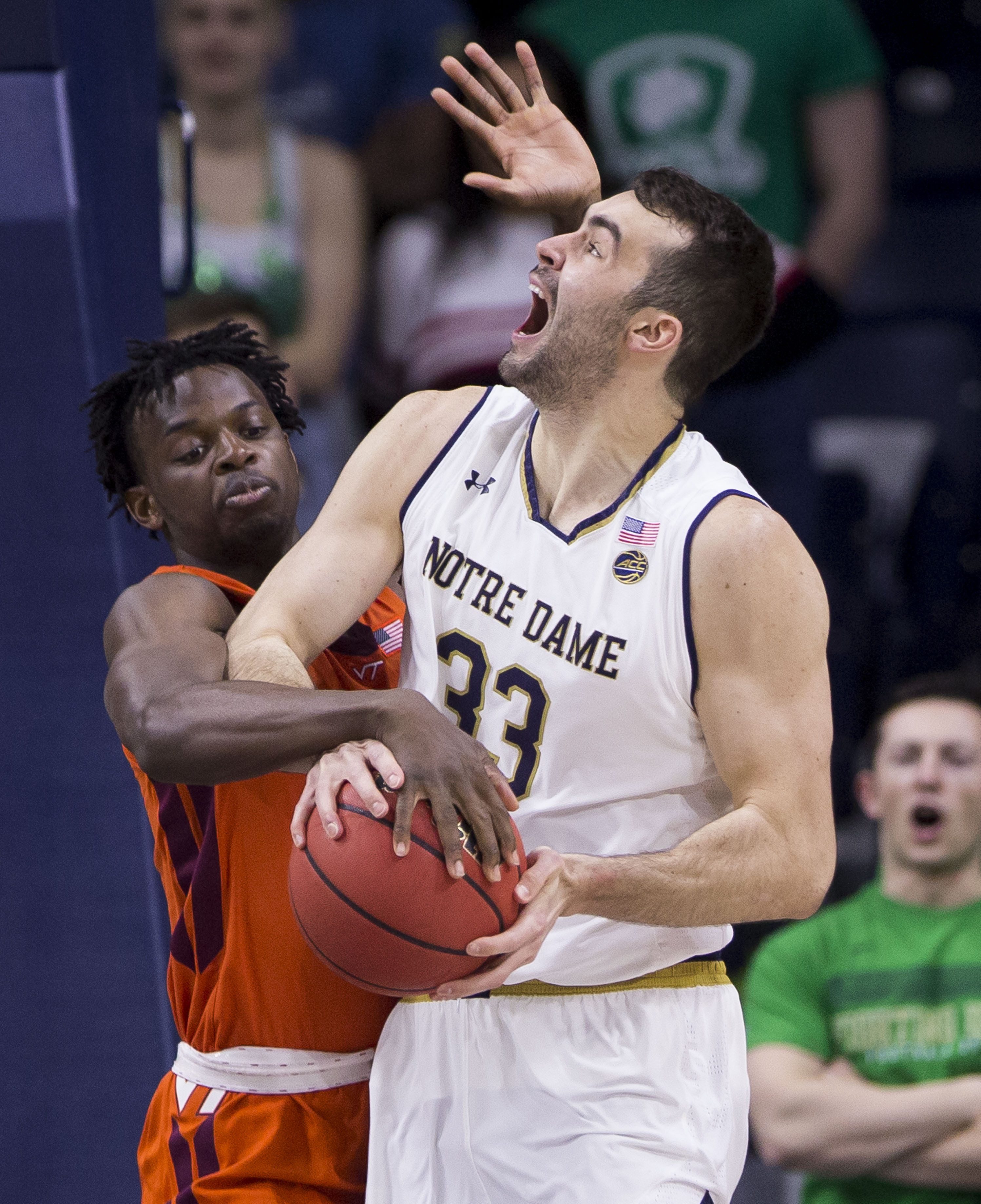 Blackshear powers No. 20 Virginia Tech past Notre Dame 67-59