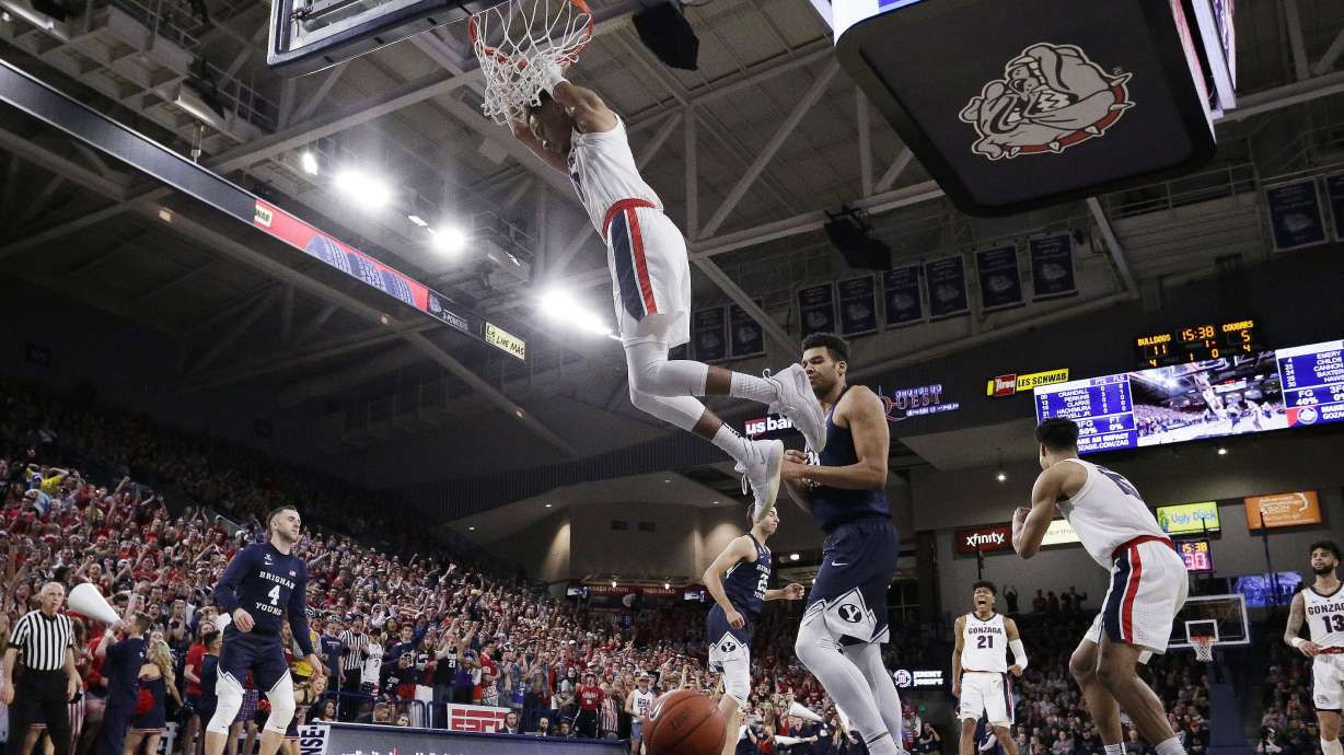 Norvell, Hachimura lead No. 2 Gonzaga past BYU, 102-68