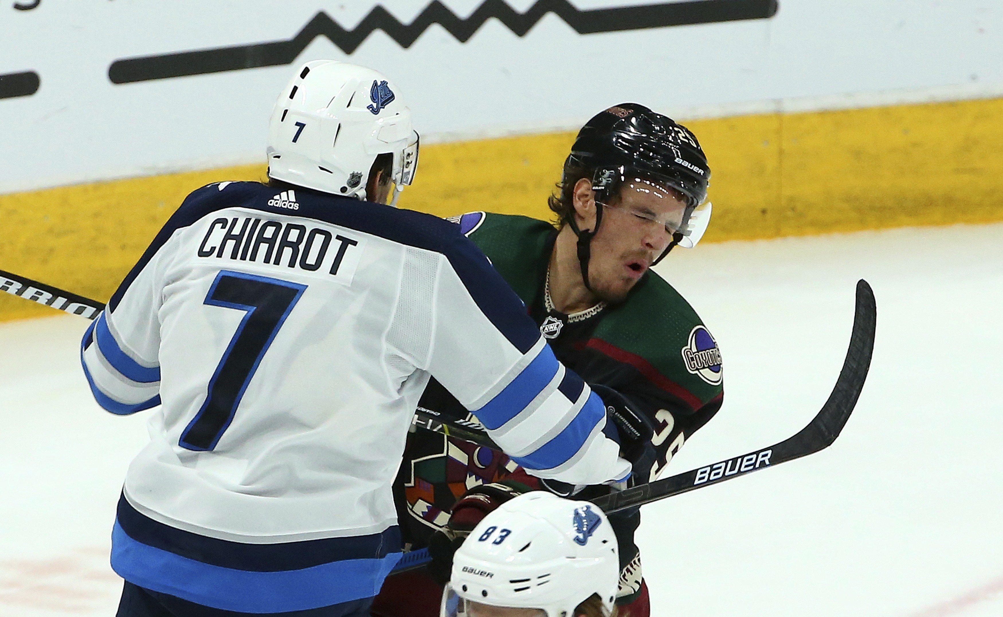 Jets' Chiarot fined for cross-checking Coyotes' Cousins