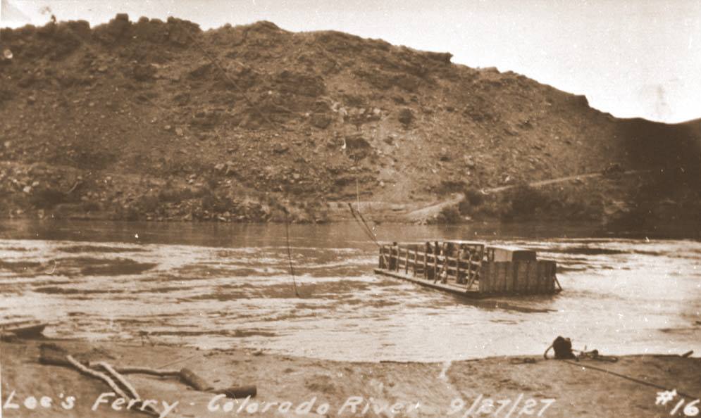 This photo, from 1870, shoes an area Mormon explorer Jacob Hamblin and nine Paiute Indians explored at the mouth of the Paria River at what was to become Lees Ferry in Grand Canyon National Park. (Photo: National Park Service)