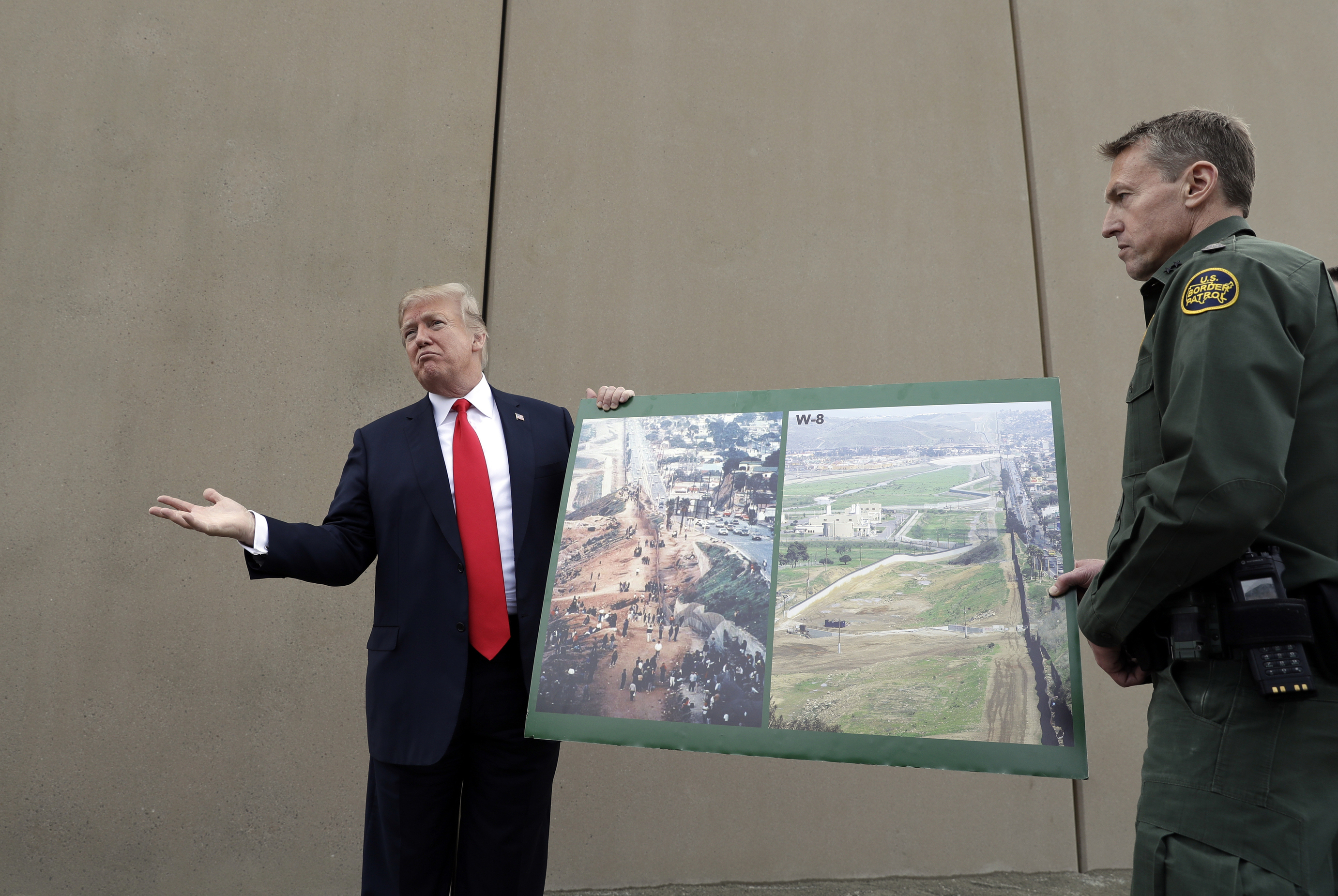 The Latest: 7 of 8 prototype border walls demolished