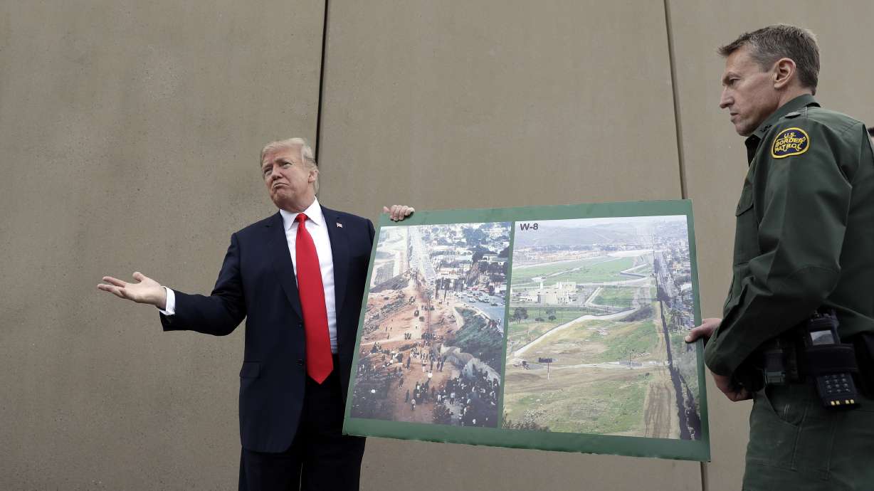 The Latest: 7 of 8 prototype border walls demolished