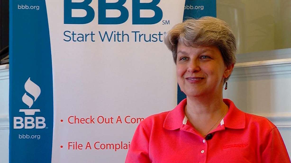 In this file photo, Jane Driggs, president of the Better Business Bureau of Utah, speaks with the media on May 16, 2014. (Photo: Mike DeBernardo, KSL TV, File)