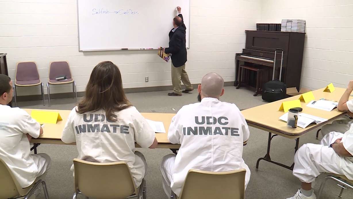 A Utah man visits inmates throughout the year, bringing them hope and inspiring them to become better fathers. (Photo: Jay Dortzbach, KSL TV)