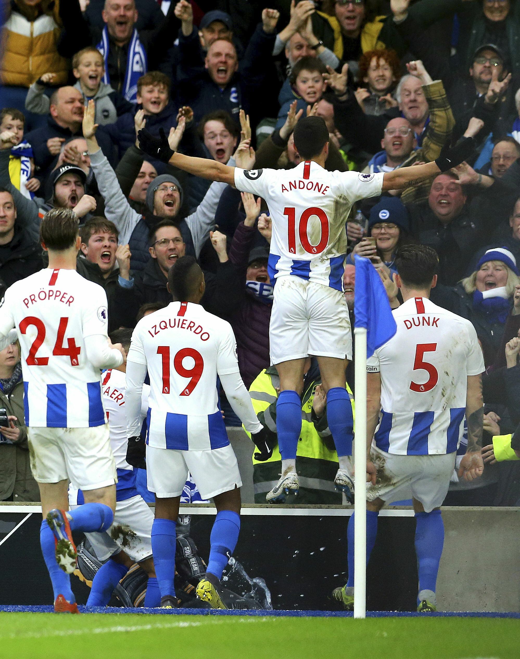 Andone leads Brighton to 1-0 win over Huddersfield