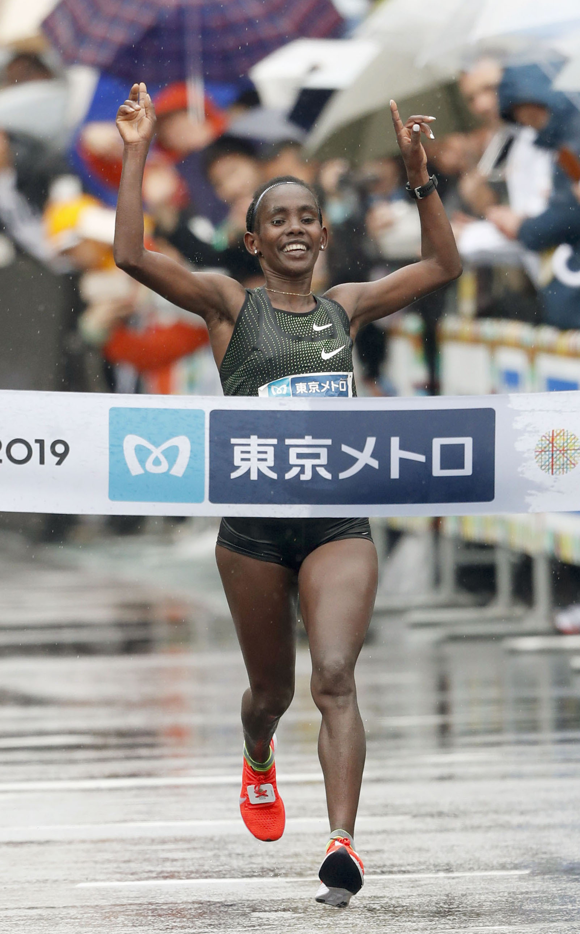 Ethiopian Legese wins rain-hit Tokyo Marathon, Chumba third