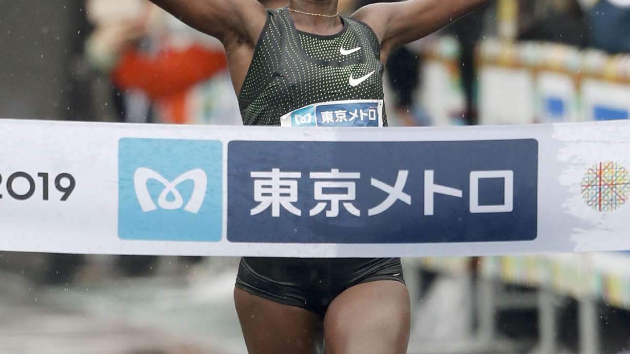 Ethiopian Legese wins rain-hit Tokyo Marathon, Chumba third