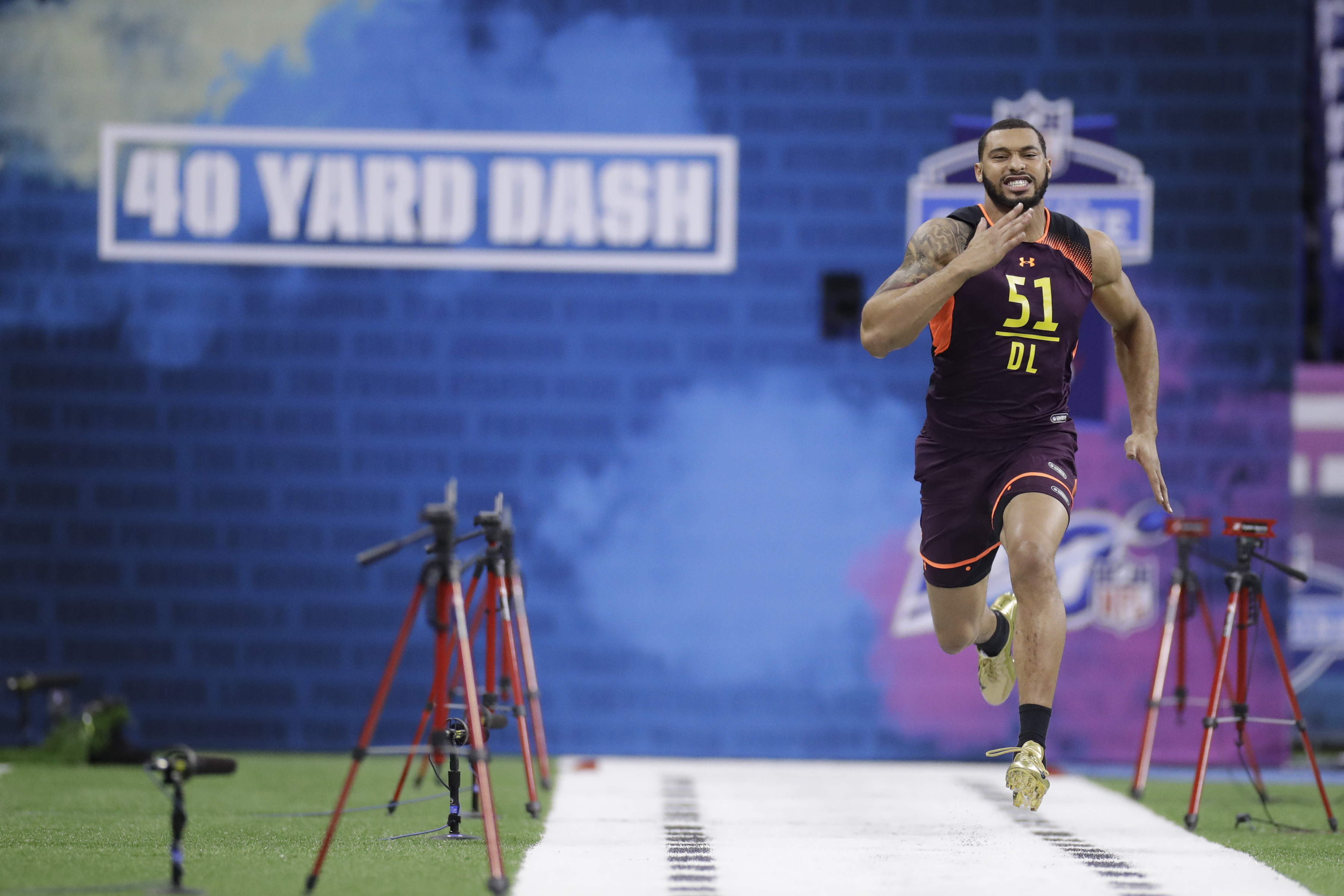 Montez Sweat set big-man record for 40-yard dash
