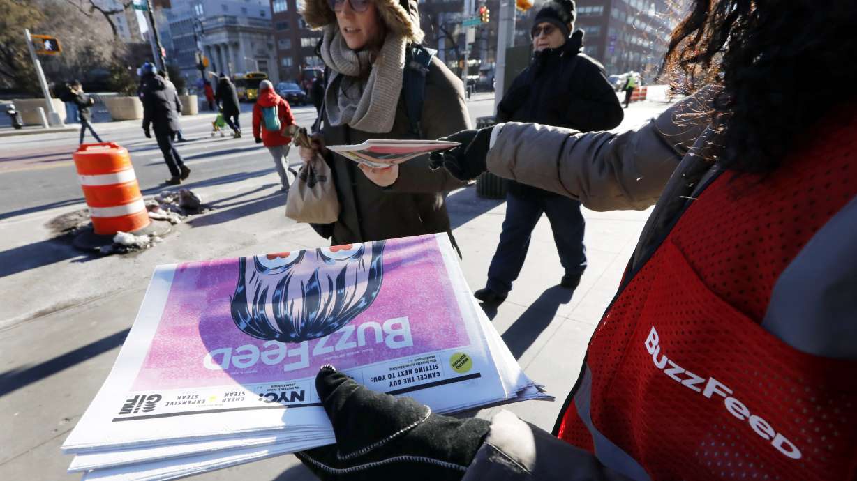 Digital darling BuzzFeed stages newspaper stunt