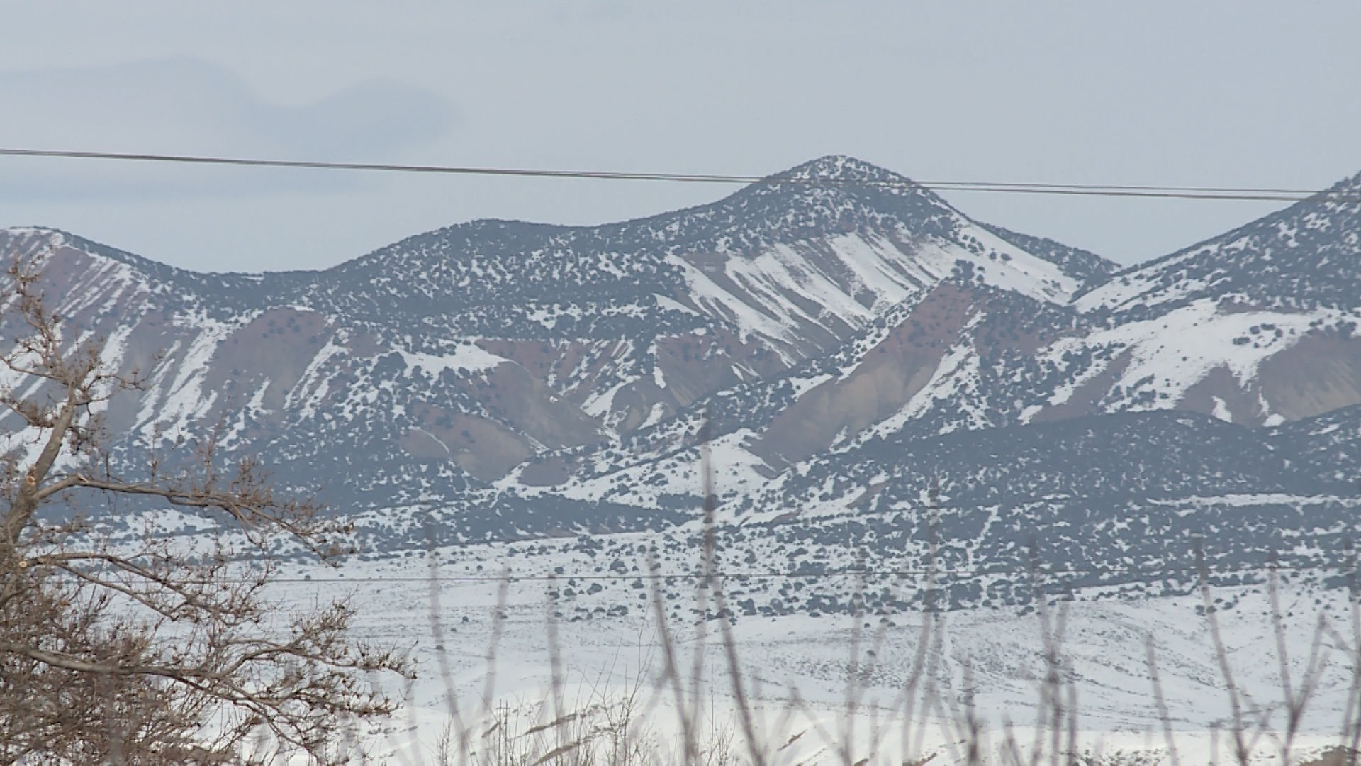 The mountains above Vernal are seen on Tuesday, March 5, 2019. While Uintah Basin counties need the moisture from recent storms, county officials are worried there's a chance for disastrous flooding following the Dollar Ridge fire last year. (Photo: Jay Dortzbach, KSL TV)