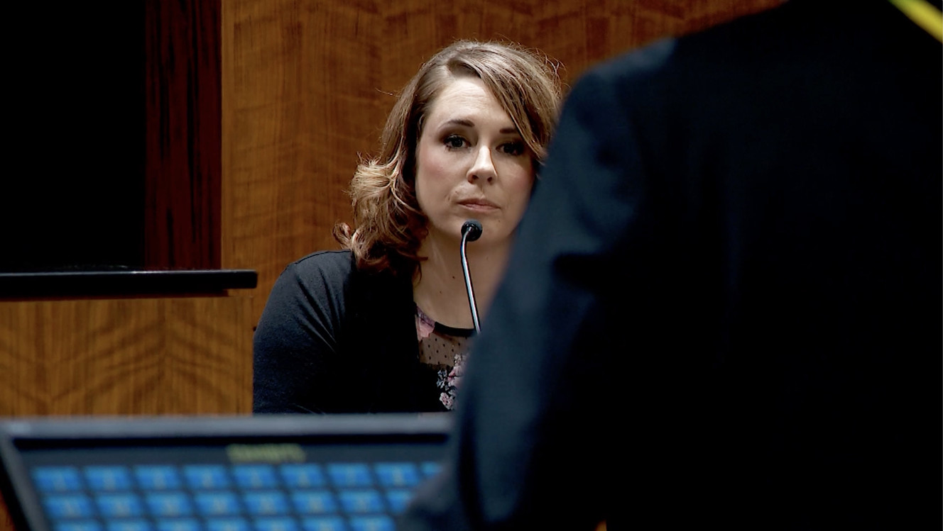 Amanda Hunt testifies during a preliminary hearing for Jerrod William Baum in 4th District Court in Provo on Wednesday, March 6, 2019. Baum faces eight felony charges in connection with the deaths of Riley Powell, 18, and Brelynne "Breezy" Otteson, 17. Hunt is Otteson's aunt. (Photo: Stuart Johnson, KSL TV)