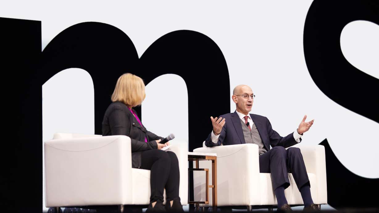 NBA commissioner Adam Silver says NBA is trying to replicate in-arena experience by using technology