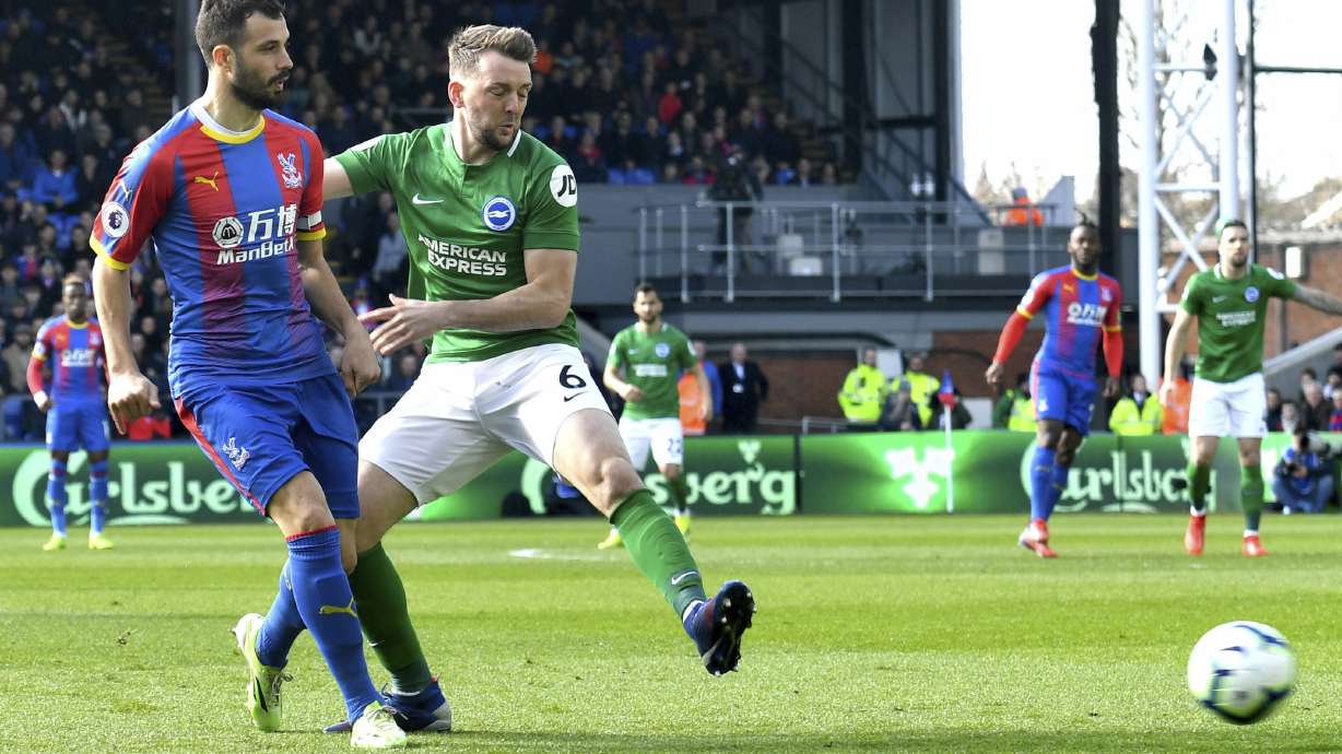 Brighton beats rival Crystal Palace 2-1 in Premier League