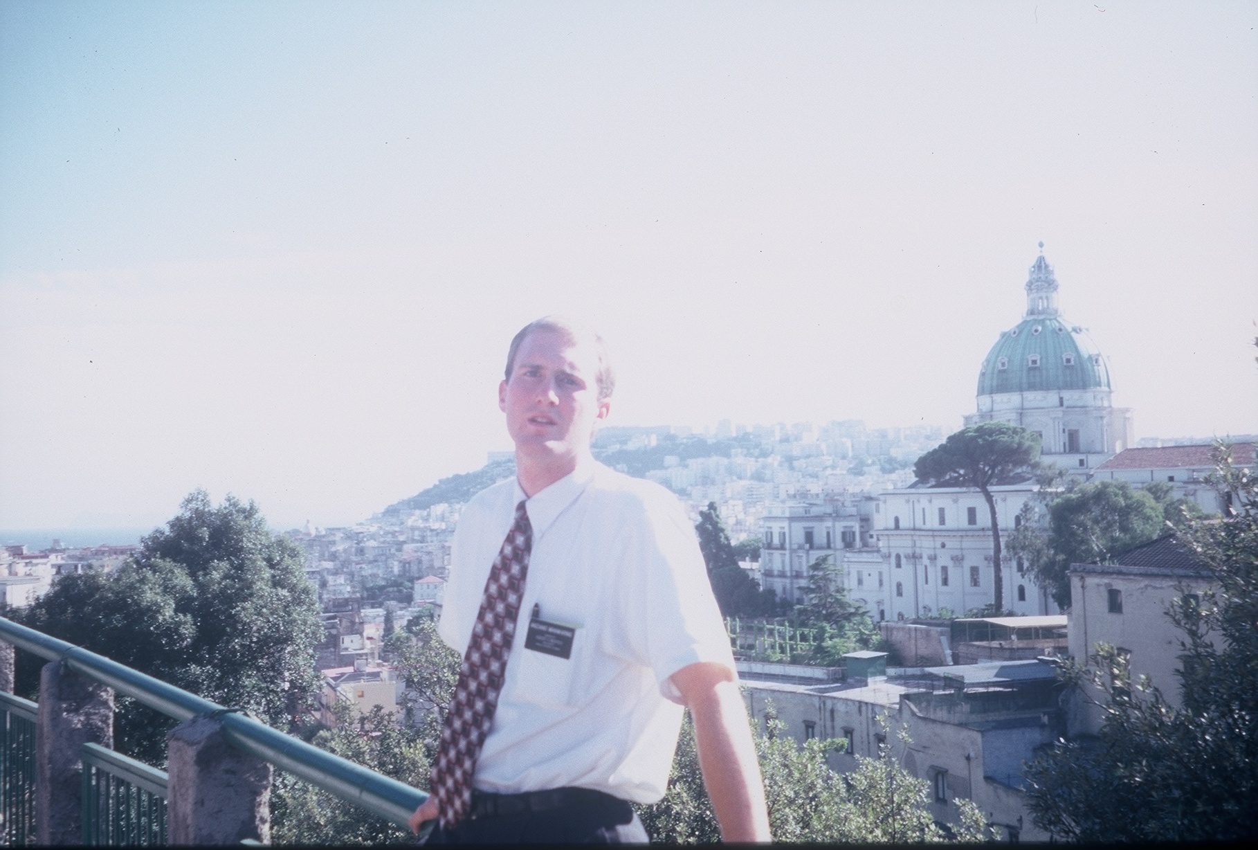 Kurt Manwaring in Rome; photo courtesy of Kurt Manwaring