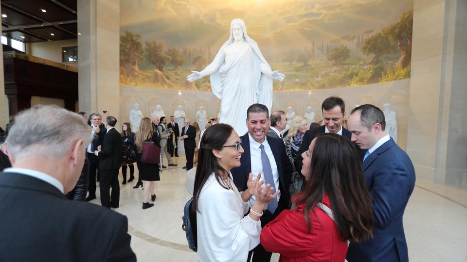 The joy of members of the Church in Italy was evident on their faces for the dedication of the Rome Temple on Sunday, March 10, 2019; Photo courtesy of the Intellectual Reserve, Inc.