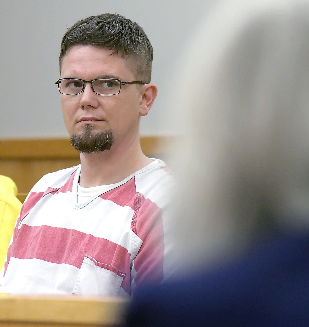 Jason Summers appears in 1st District Court in Logan on Tuesday, March 12, 2019. Summers was sentenced to 1 to 15 years for throwing a chemical on two children and burning them. (Photo: Eli Lucero, Pool)