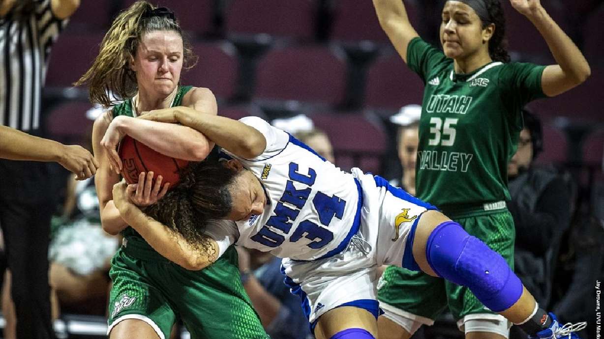 Utah Valley women fall to UMKC in WAC tournament opener