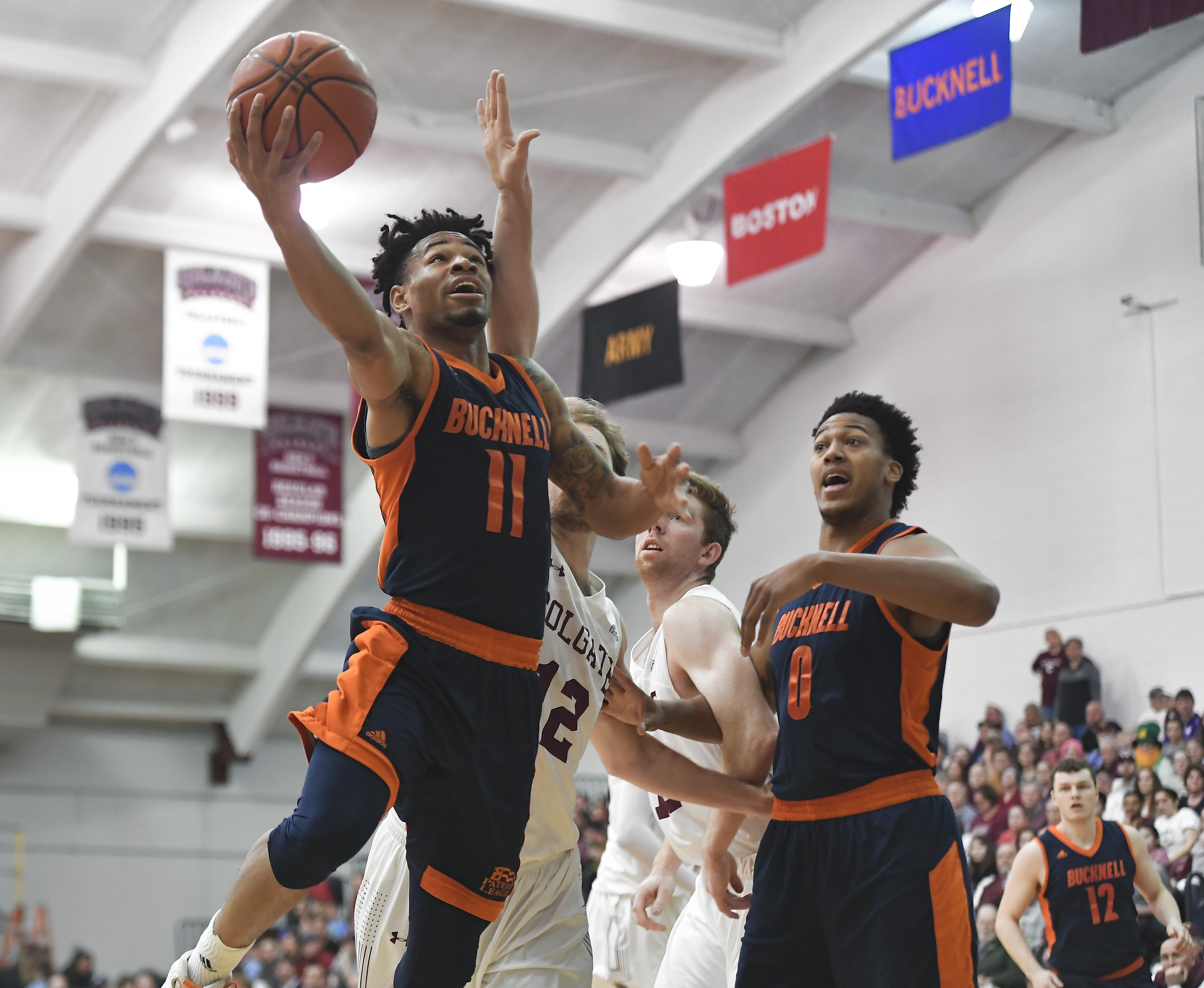 Colgate beats Bucknell 94-80 for Patriot League title