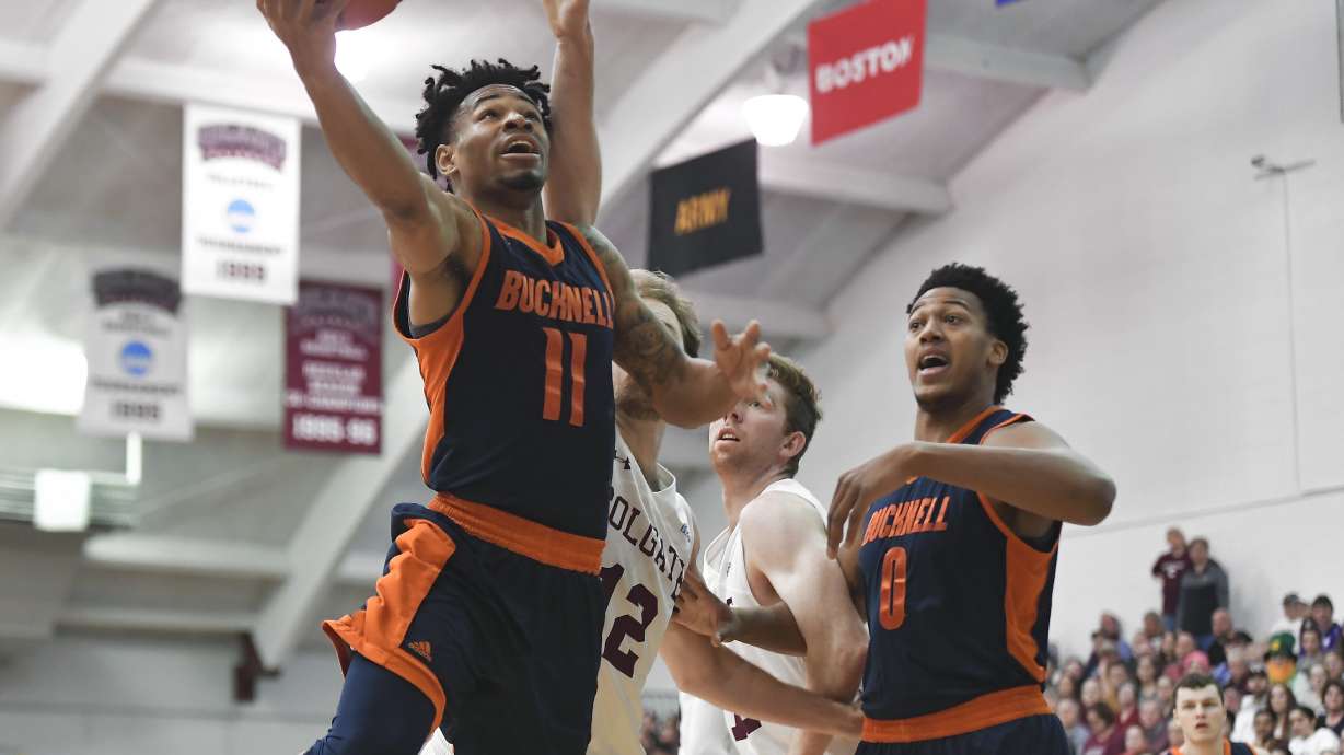 Colgate beats Bucknell 94-80 for Patriot League title