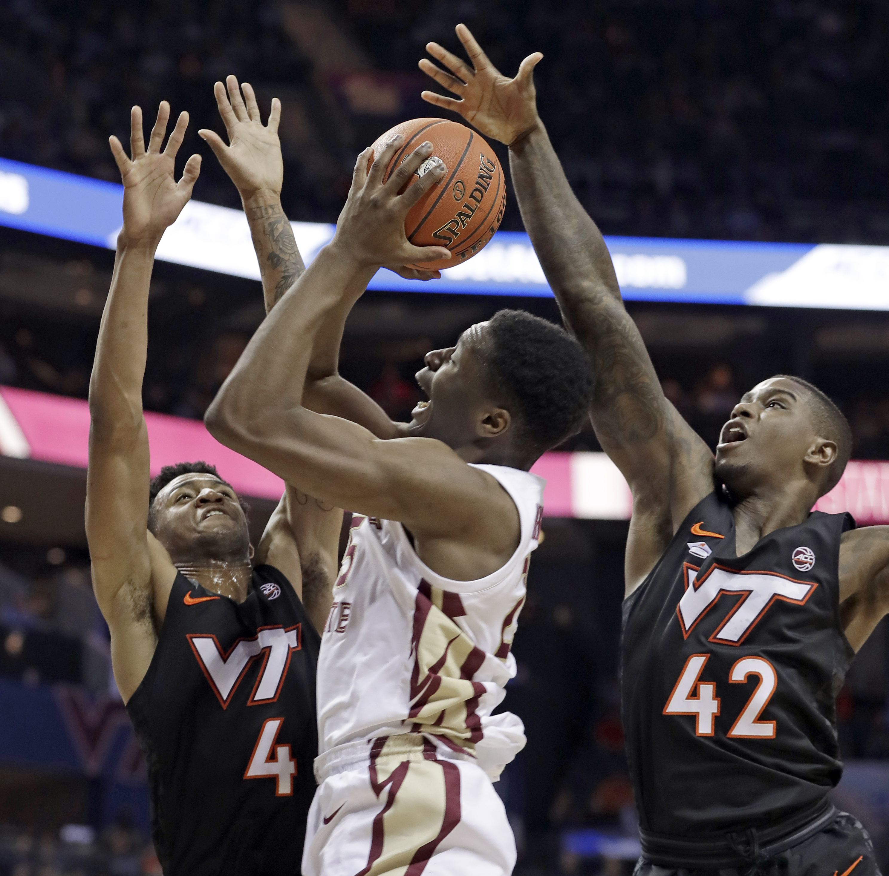 No. 12 FSU beats No. 16 Virginia Tech 65-63 in OT at ACCs