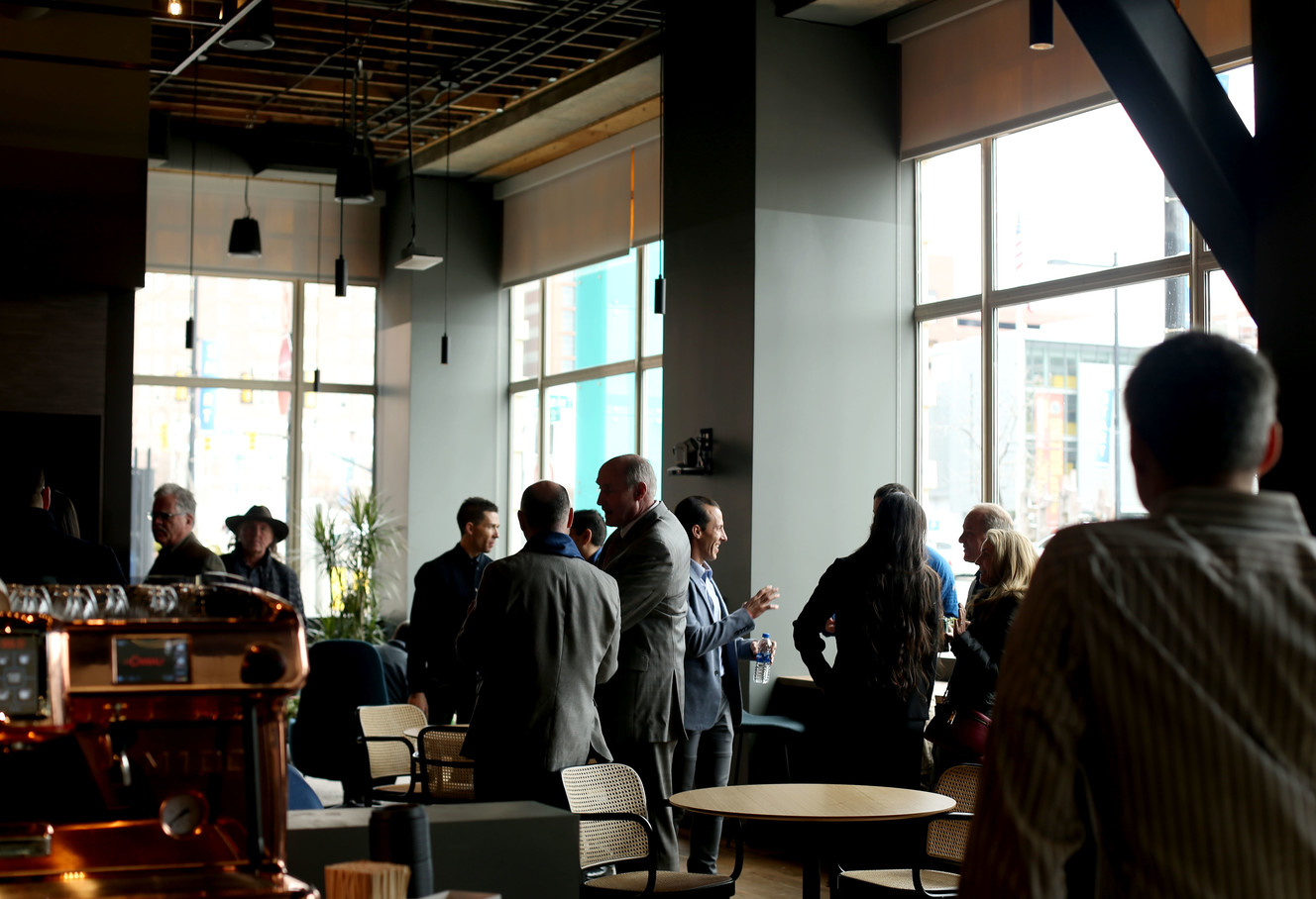 People tour CommonGrounds Workplace in Salt Lake City on Thursday, March 14, 2019. (Photo: Laura Seitz, KSL)