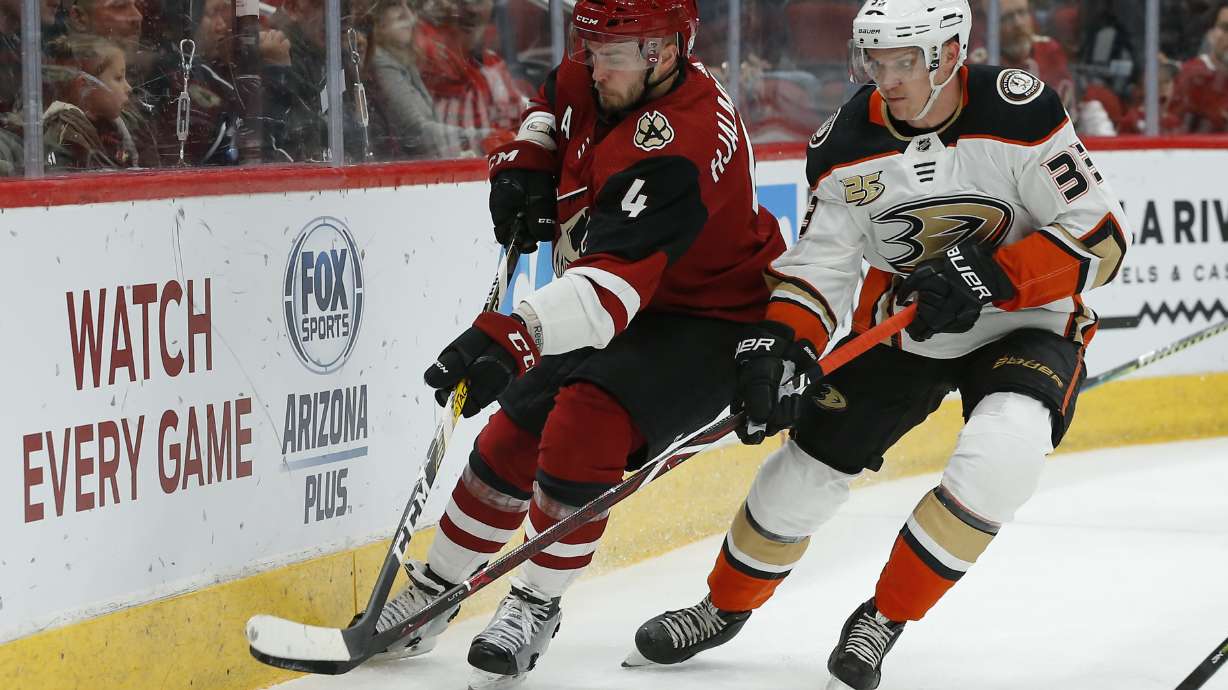 Hinostroza's hat trick leads Coyotes to 6-1 win over Ducks