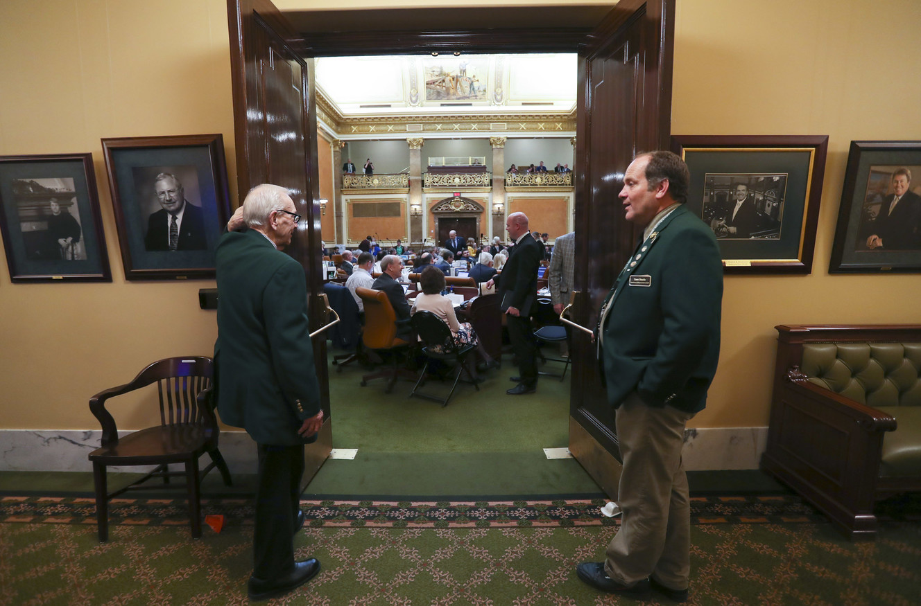 Legislators in the House of Representatives work into the night during the final day at the 2019 Legislature at the Capitol in Salt Lake City on Thursday, March 14, 2019. (Photo: Steve Griffin, KSL)
