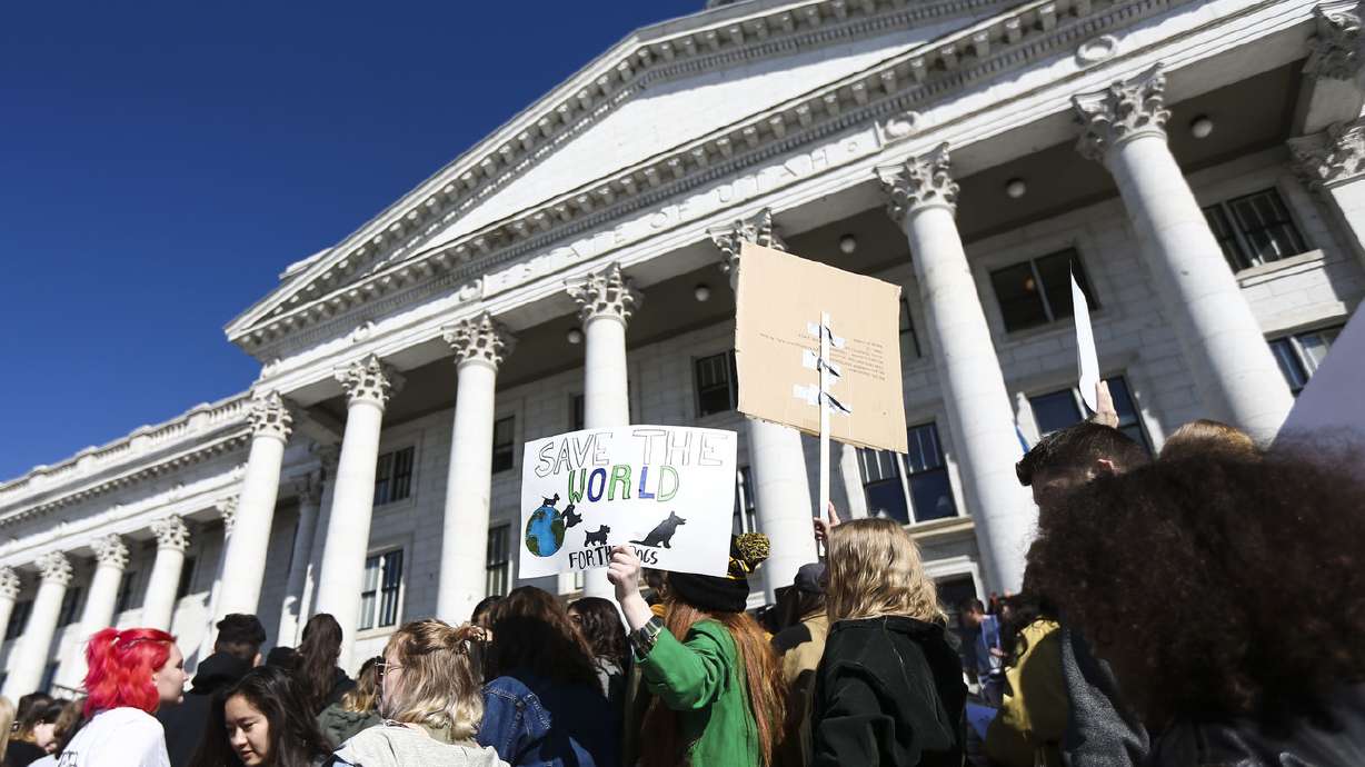 Utah students rally for action on climate change