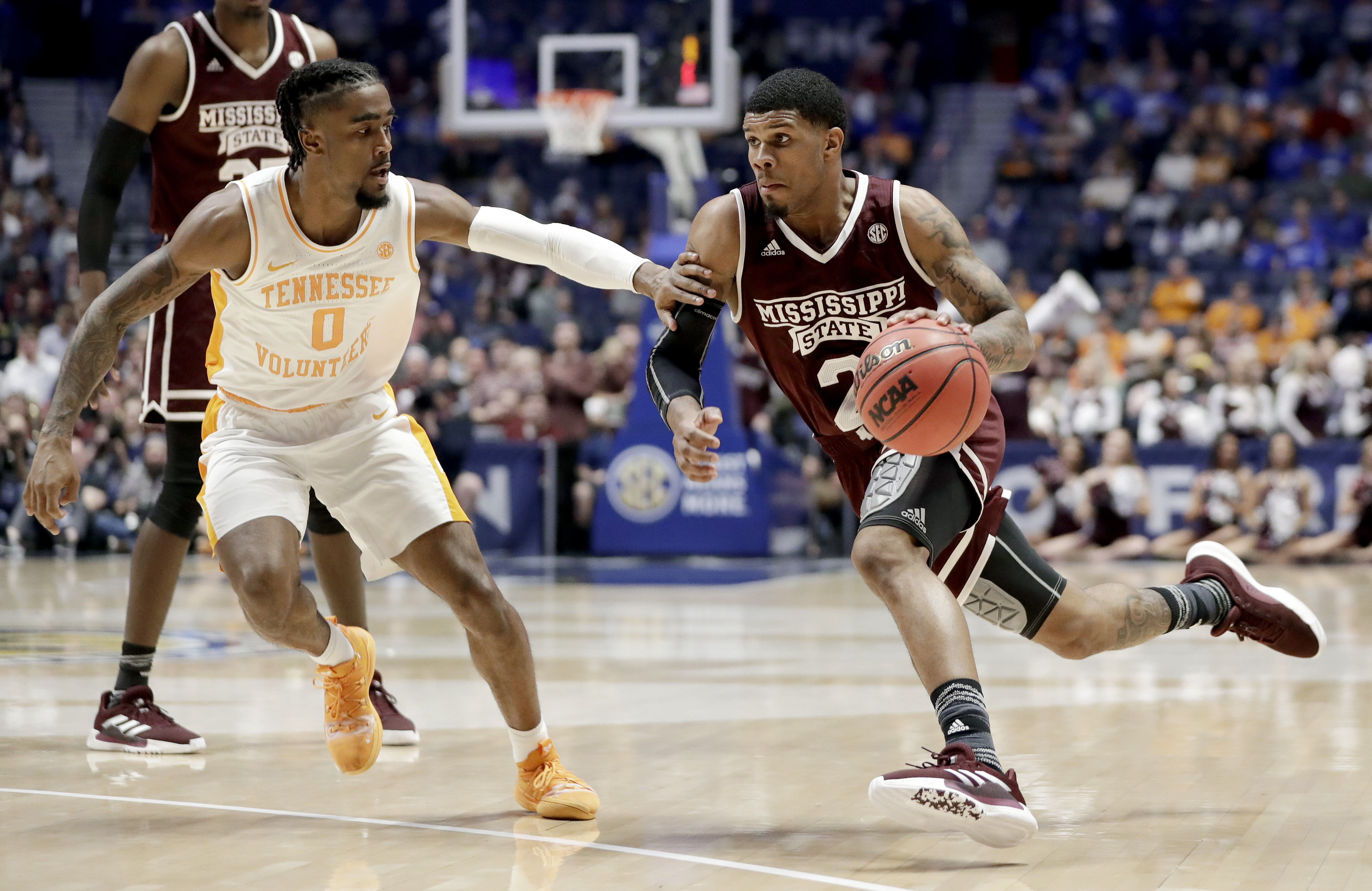No. 8 Vols top Mississippi State 83-76 in SEC quarterfinal